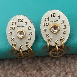 Vintage Waltham Watch 1 of a Kind Earrings